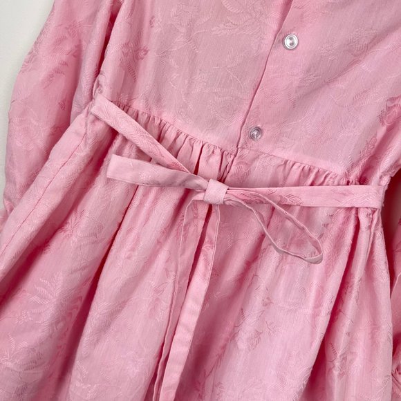 Vintage Polly Flinders Smocked Pink Dress 4T - Picture 9 of 11